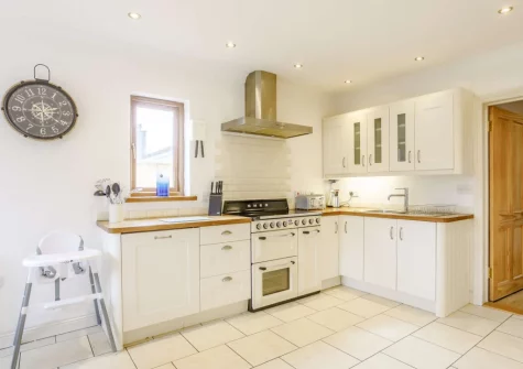The kitchen at Garden House, Bude