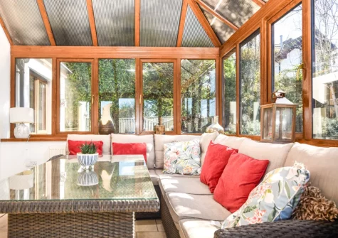 The conservatory at Garden House, Bude