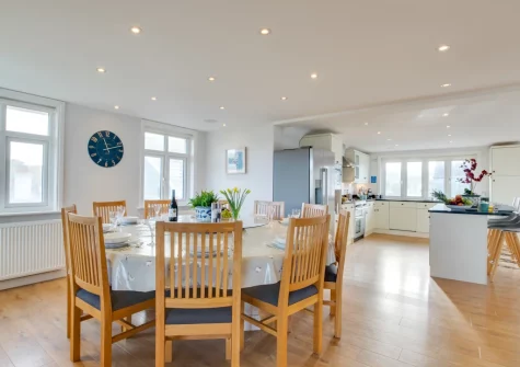 The kitchen & dining area at Garendon, Trevone