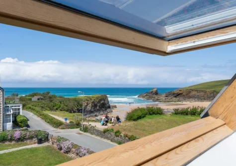 The view from bedroom #4 at Garendon, Trevone