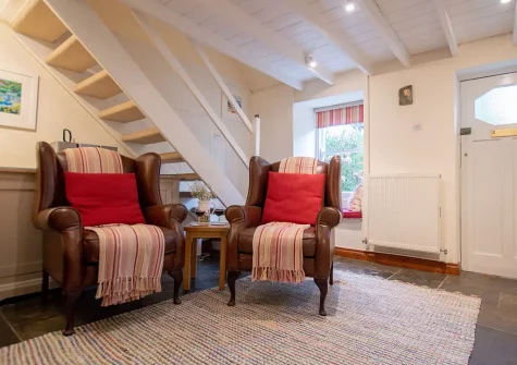The snug at Gargoyle Cottage, St Agnes