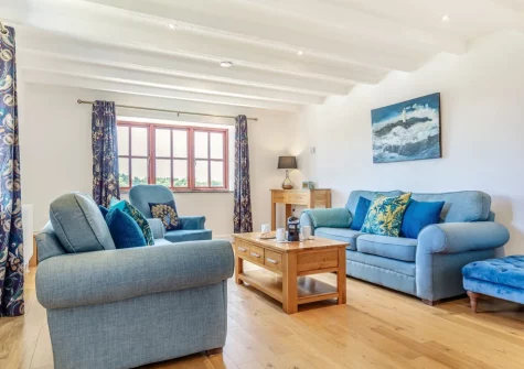 The living room at Geevor, Germoe