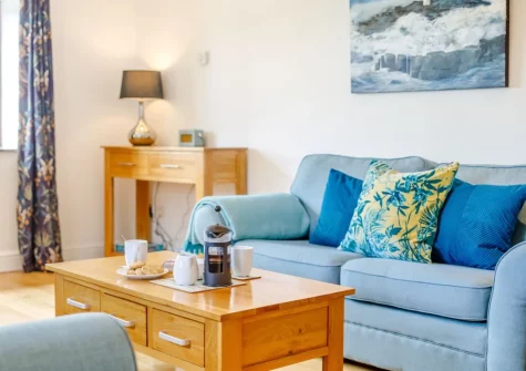 The living room at Geevor, Germoe