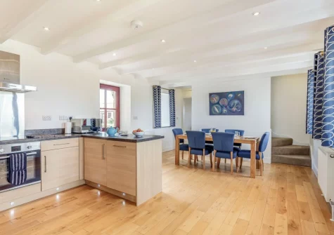 The kitchen & dining area at Geevor, Germoe