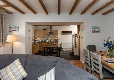 The living area at Gemstone Cottage, Brixham