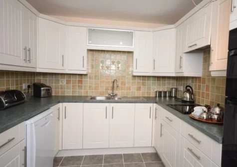 The kitchen at Gifford Close Bungalow, Hartland