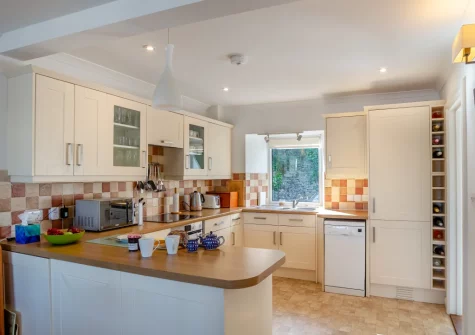 The kitchen at Glanmor North, Polruan
