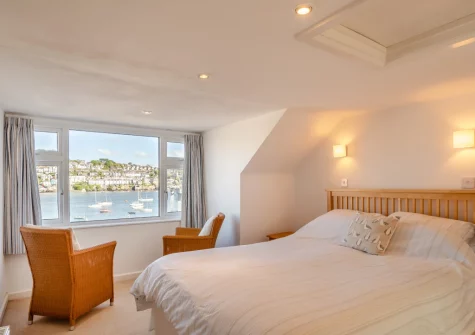 Bedroom #1 at Glanmor North, Polruan