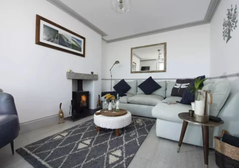 The living room at Glas Mor, Mousehole