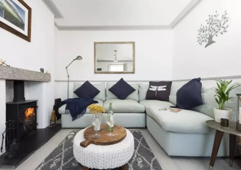 The living room at Glas Mor, Mousehole