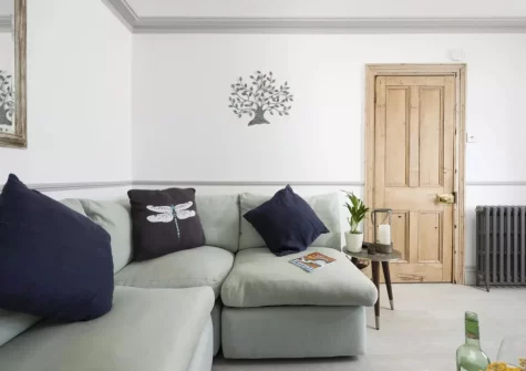 The living room at Glas Mor, Mousehole