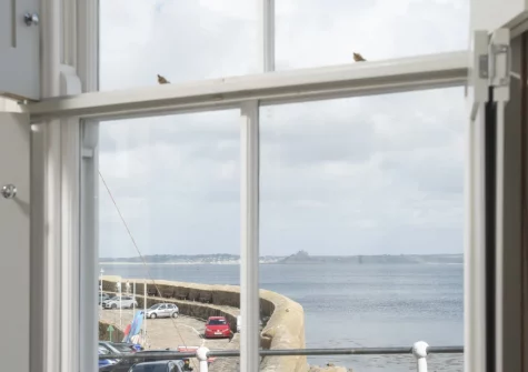 The view from the living room at Glas Mor, Mousehole