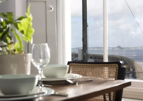 The dining area at Glas Mor, Mousehole