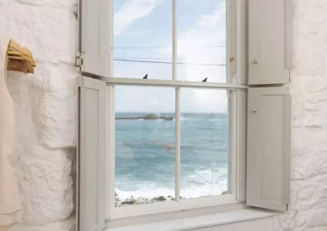 The view from bedroom #1 at Glas Mor, Mousehole