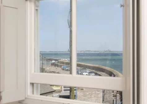 The view from bedroom #2 at Glas Mor, Mousehole