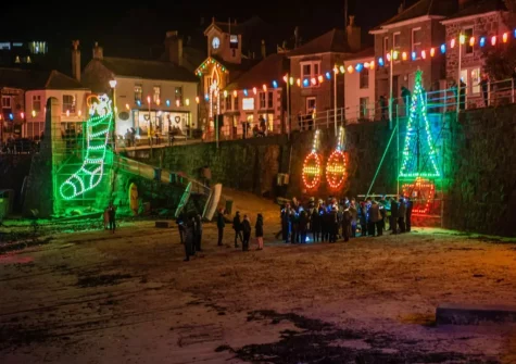 At Christmas you'll be treated to the famous Mousehole Harbour Lights display