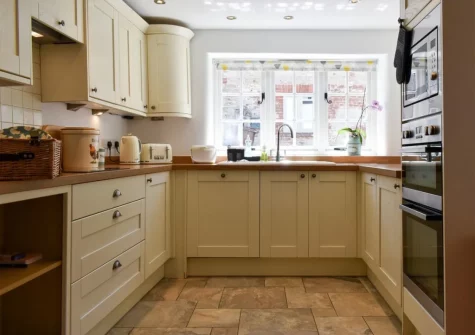 The kitchen at Glimsters Cottage, Kentisbere