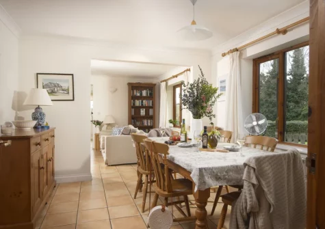 The dining room at Godolphin at Roserrow, Polzeath
