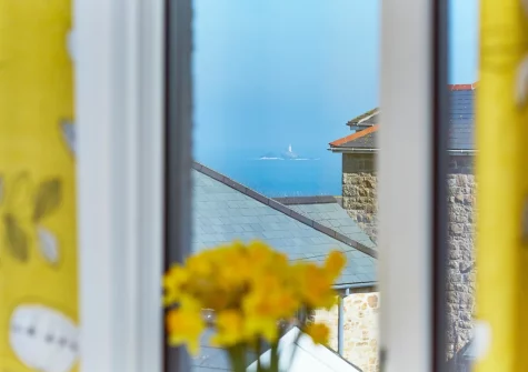 The view from bedroom #1 at Godrevy Watch, Carbis Bay