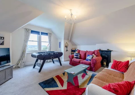 The second floor living room at Goodamoor, Bideford