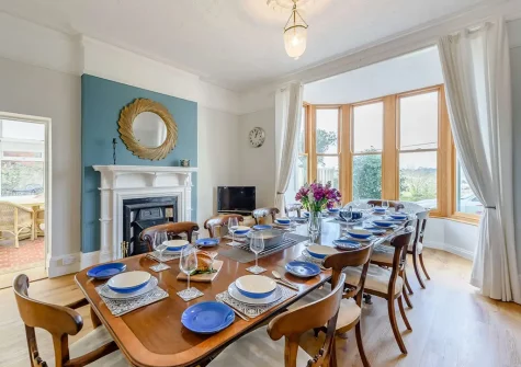 The dining room at Goodamoor, Bideford