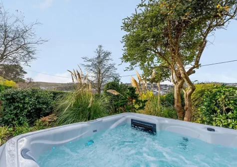 The hot tub at Goodamoor, Bideford