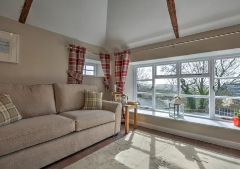 The living area at Goosehill at Penrose Burden, St Breward
