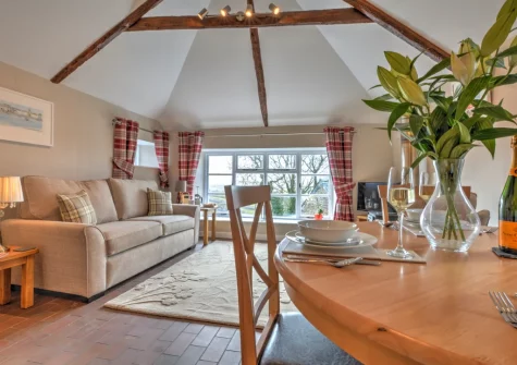 The living & dining area at Goosehill at Penrose Burden, St Breward