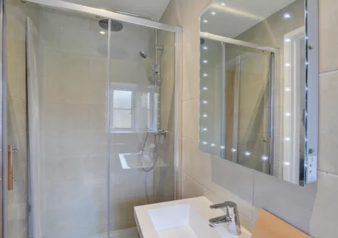 Bedroom #2 en-suite shower room at Goosehill at Penrose Burden, St Breward