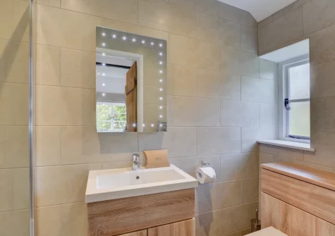 Bedroom #2 en-suite shower room at Goosehill at Penrose Burden, St Breward