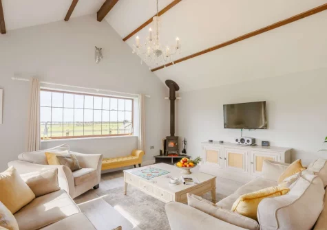 The living area at Gorgeous Cottage, Westward Ho!