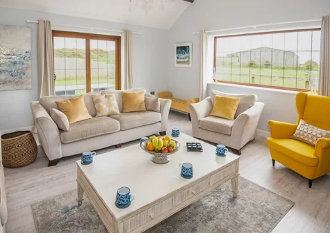 The living area at Gorgeous Cottage, Westward Ho!