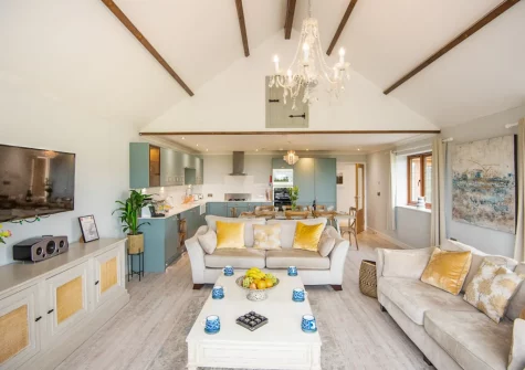 The living area at Gorgeous Cottage, Westward Ho!