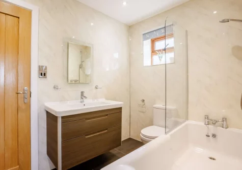 Bedroom #1 & #4 Jack and Jill bathroom at Gorgeous Cottage, Westward Ho!