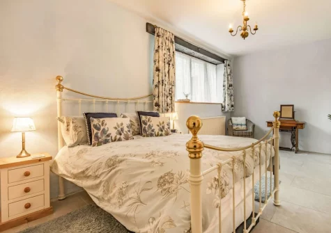 Bedroom #1 at Grace Barn at Grace Hill, Buckland Brewer