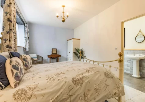 Bedroom #1 at Grace Barn at Grace Hill, Buckland Brewer