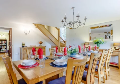 The dining room at Gracious Ford Farm, Oakford