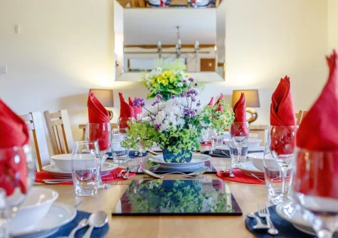 The dining room at Gracious Ford Farm, Oakford