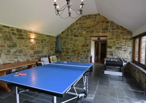 The games room at Gracious Ford Farm, Oakford