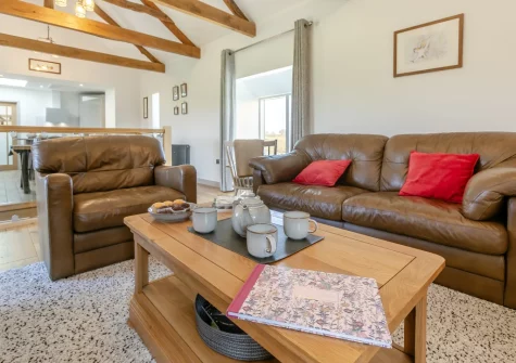 The living area at Grampys Barn, Bray Shop