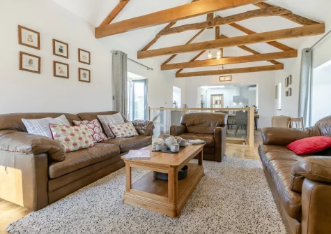 The living area at Grampys Barn, Bray Shop