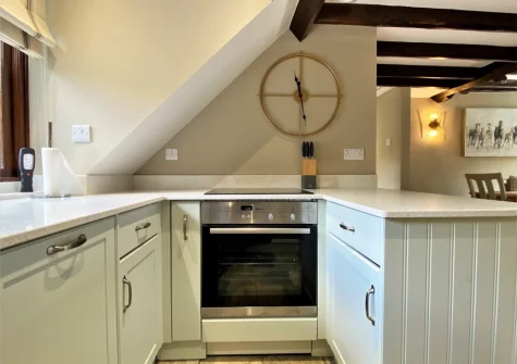 The kitchen at Granary Cottage at Heddon Valley Mill, Killington
