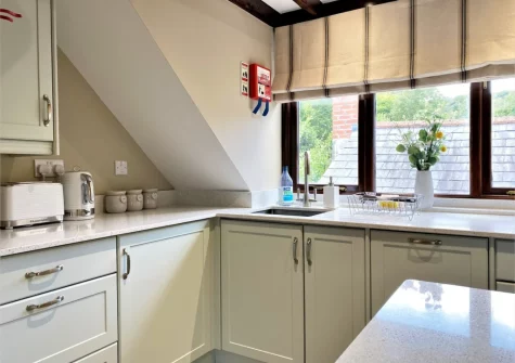 The kitchen at Granary Cottage at Heddon Valley Mill, Killington