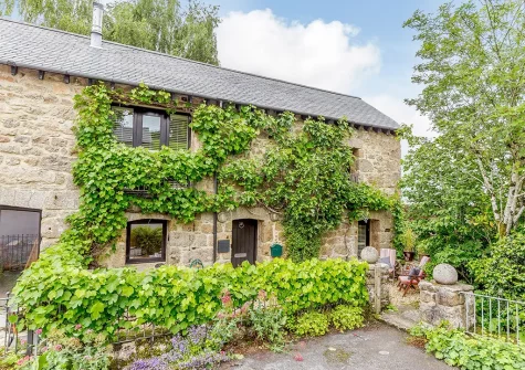The patio & outside Granary Cottage, Great Weeke