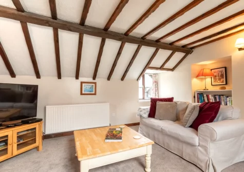 The living room at Granary Cottage, Swimbridge