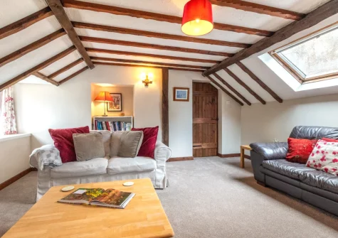 The living room at Granary Cottage, Swimbridge