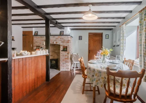 The dining area at Granary Cottage, Swimbridge