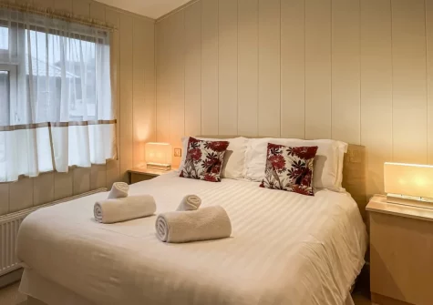 Bedroom #1 at Grandma's Stick House at Mullacot Park, Mullacott