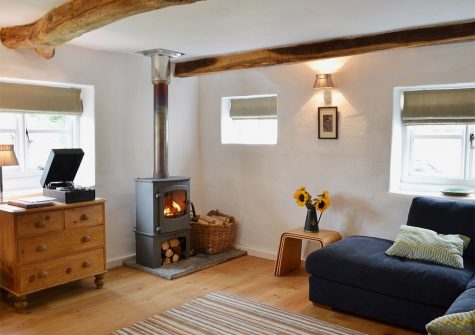 The living area at Granny McPhee's Cottage, Chilla