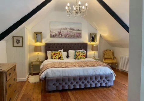 The bedroom at Granny McPhee's Cottage, West Chilla